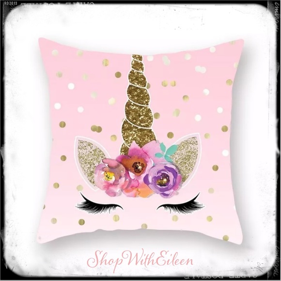 Shop With Eileen Other - UNICORN PRINCESS Pink Throw Pillow Cover